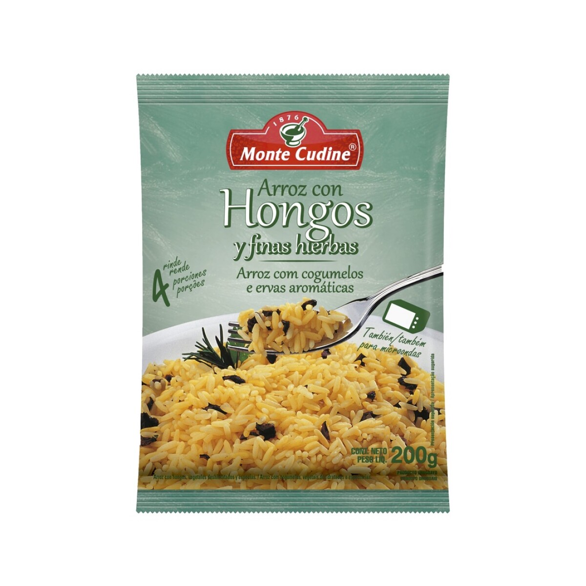 ARROZ MONTE CUDINE HONGOS 200G 
