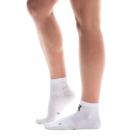 Medias Core Run Sock Alto Unisex Blanco