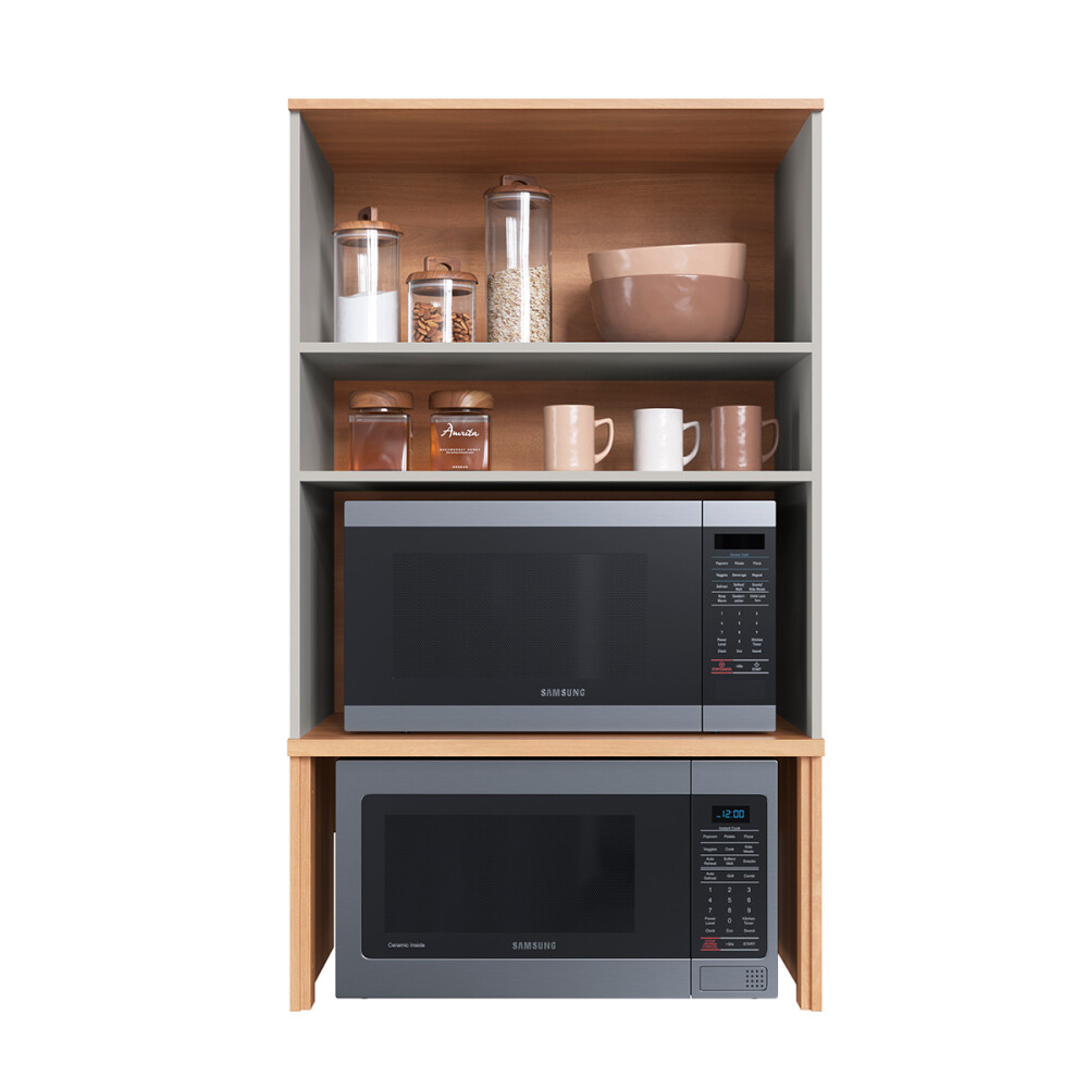 Módulo superior complementario ALICE 0,80 m, 1 puerta, para 2 hornos, color Arenas Módulo Superior Complementario Alice 0,80 M, 1 Puerta, Para 2 Hornos, Color Arenas