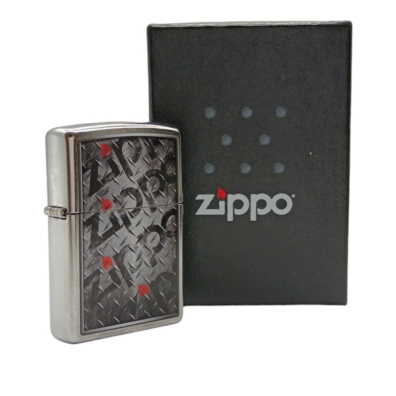Encendedor ZIPPO 29838 Diamond Plate Zippos Design - ZP298338 plateadocombinado