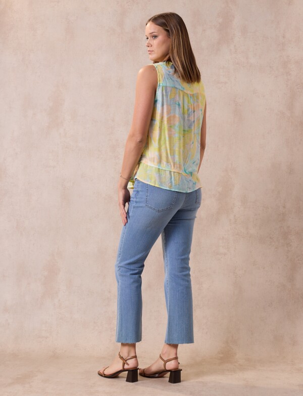 Blusa Printed MULTI/AMARILLO