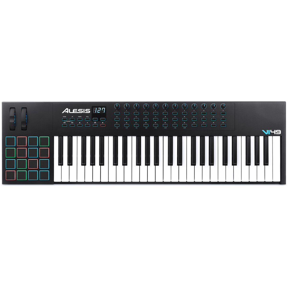 Rockville Rock2d2 SPEC 65: Mensola Doppia Per Laptop E Controller (es. Alesis VI49)