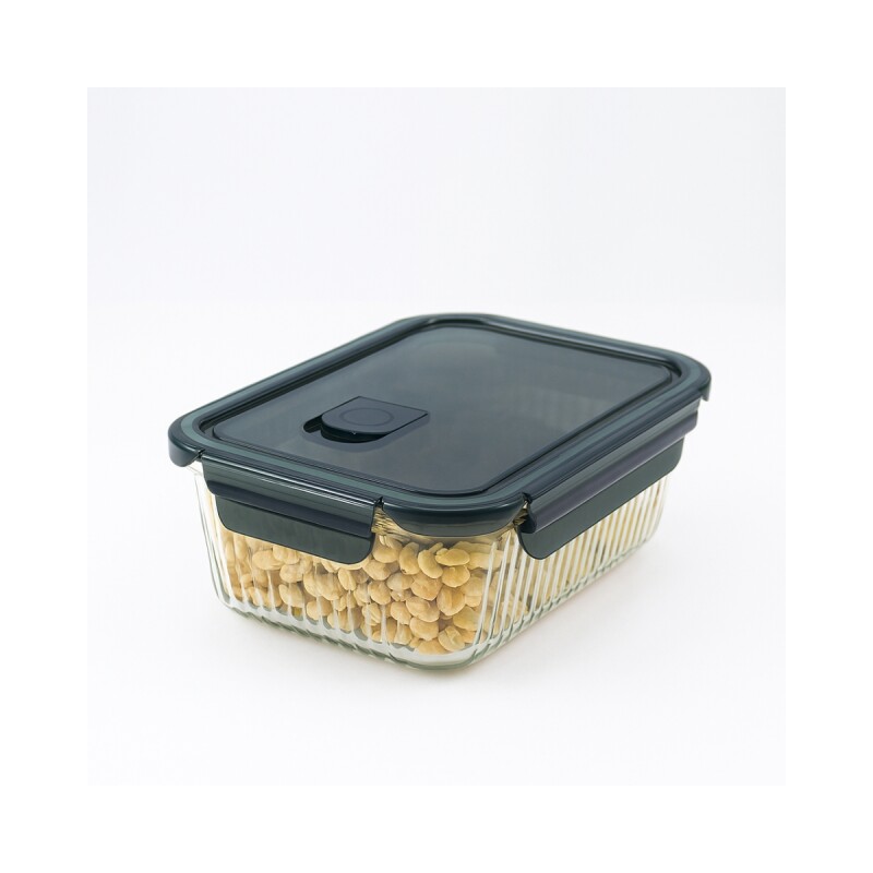 Pote hermético de vidrio 1400ml TRANSPARENTE
