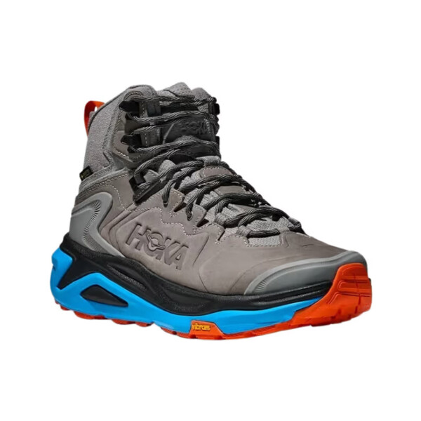 Hoka Champion Kaha 3 GTX Hombre - Gris galactico/Naranja Gris-Naranja