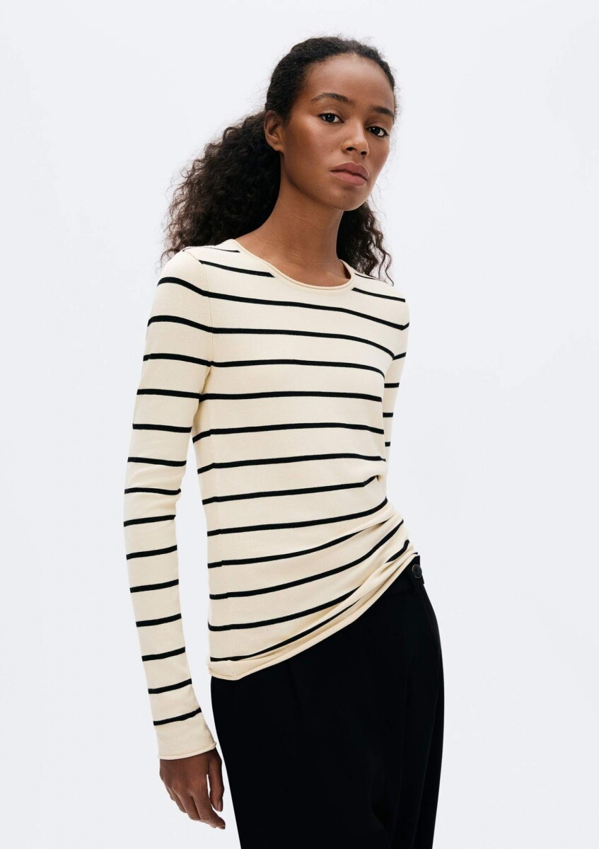 BLUSA ML FEM - BEIGE 