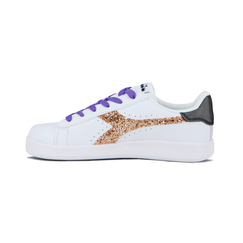 Championes Mujer Diadora Knock On Blanco-Dorado