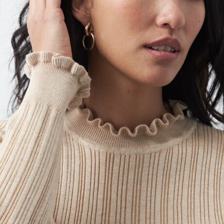 POLERA BETANIA Beige Melange