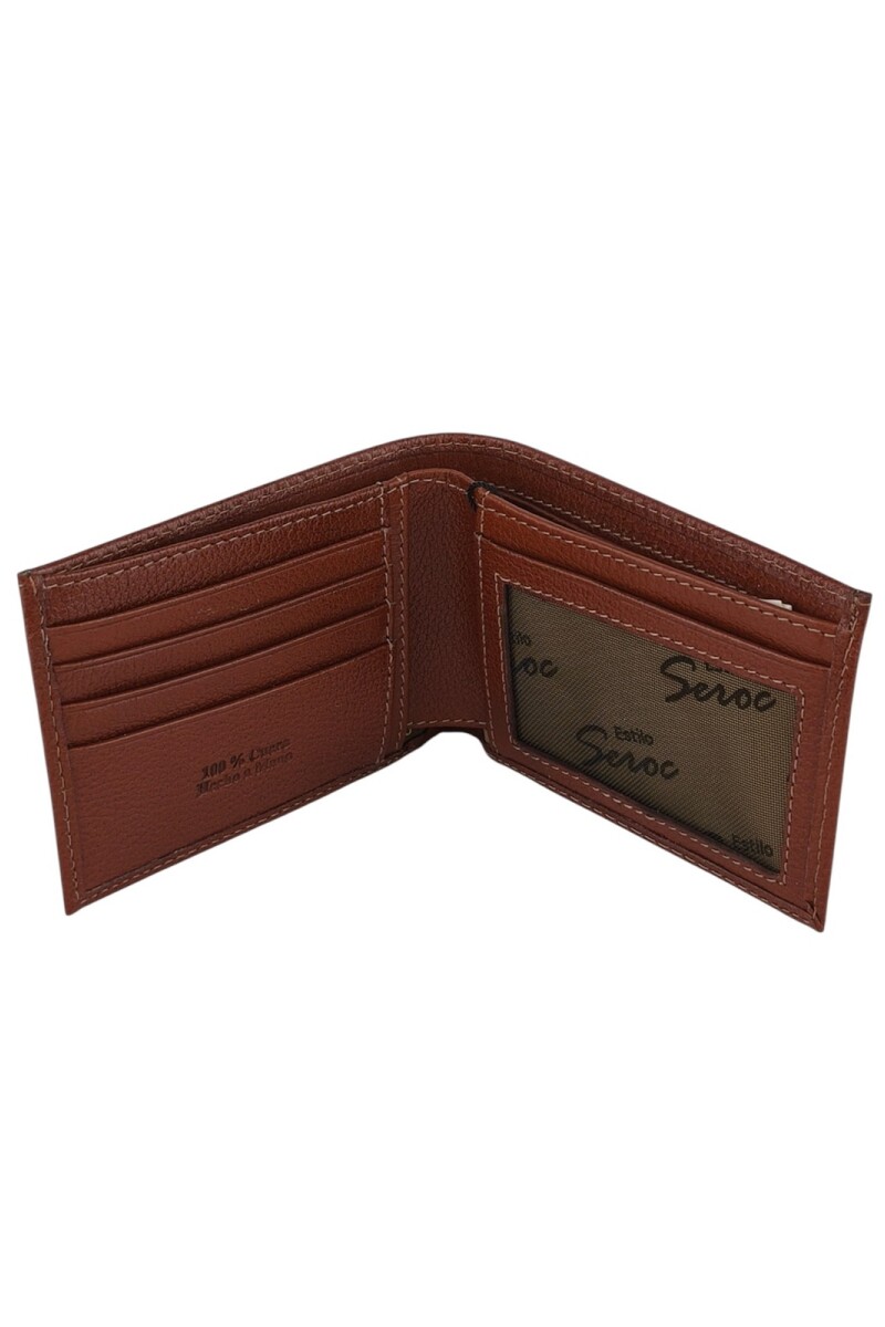 Billetera Clásica grande 100% Cuero Marrón