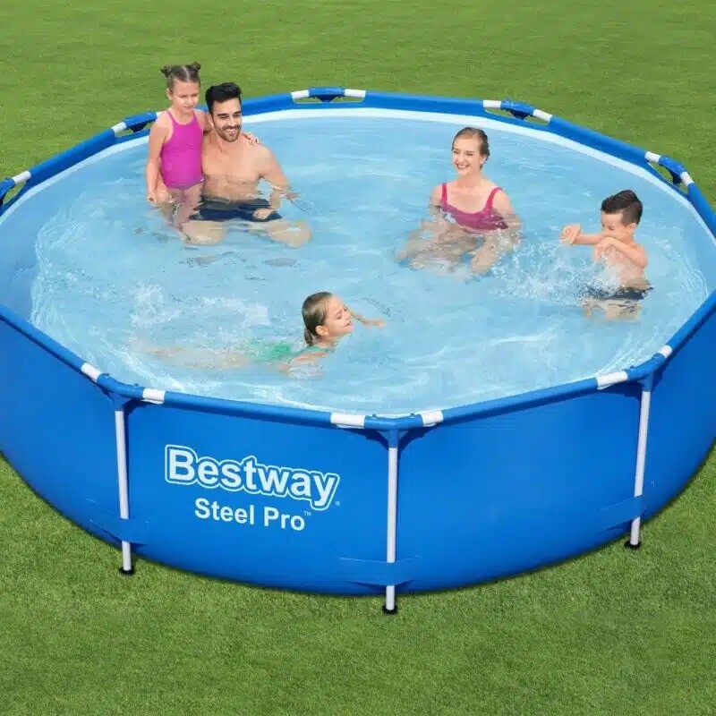 Piscina Bestway 6473 Litros 3.66 x 76 cm con Bomba y Filtro | Fácil Instalación y Resistente Piscina Bestway 6473 Litros 3.66 x 76 cm con Bomba y Filtro | Fácil Instalación y Resistente