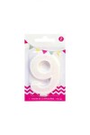 Vela grande glitter n # 9 blanco Vela grande glitter n # 9 blanco