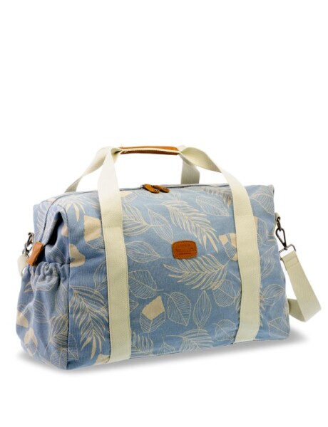 BOLSO DE LONA ESTAMPADO Azul