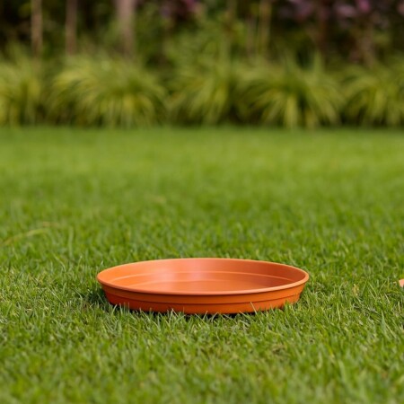 Plato para Maceta Redondo 26cm Teja TERRACOTA