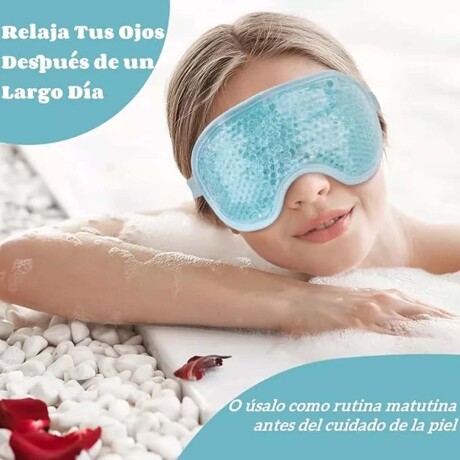 Antifaz De Gel Relajante Frio Calor Celeste
