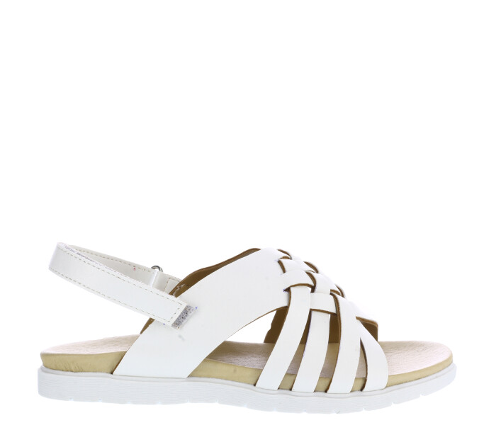 Sandalias de Niña MINI Miss Carol MAIA trenzada Blanco