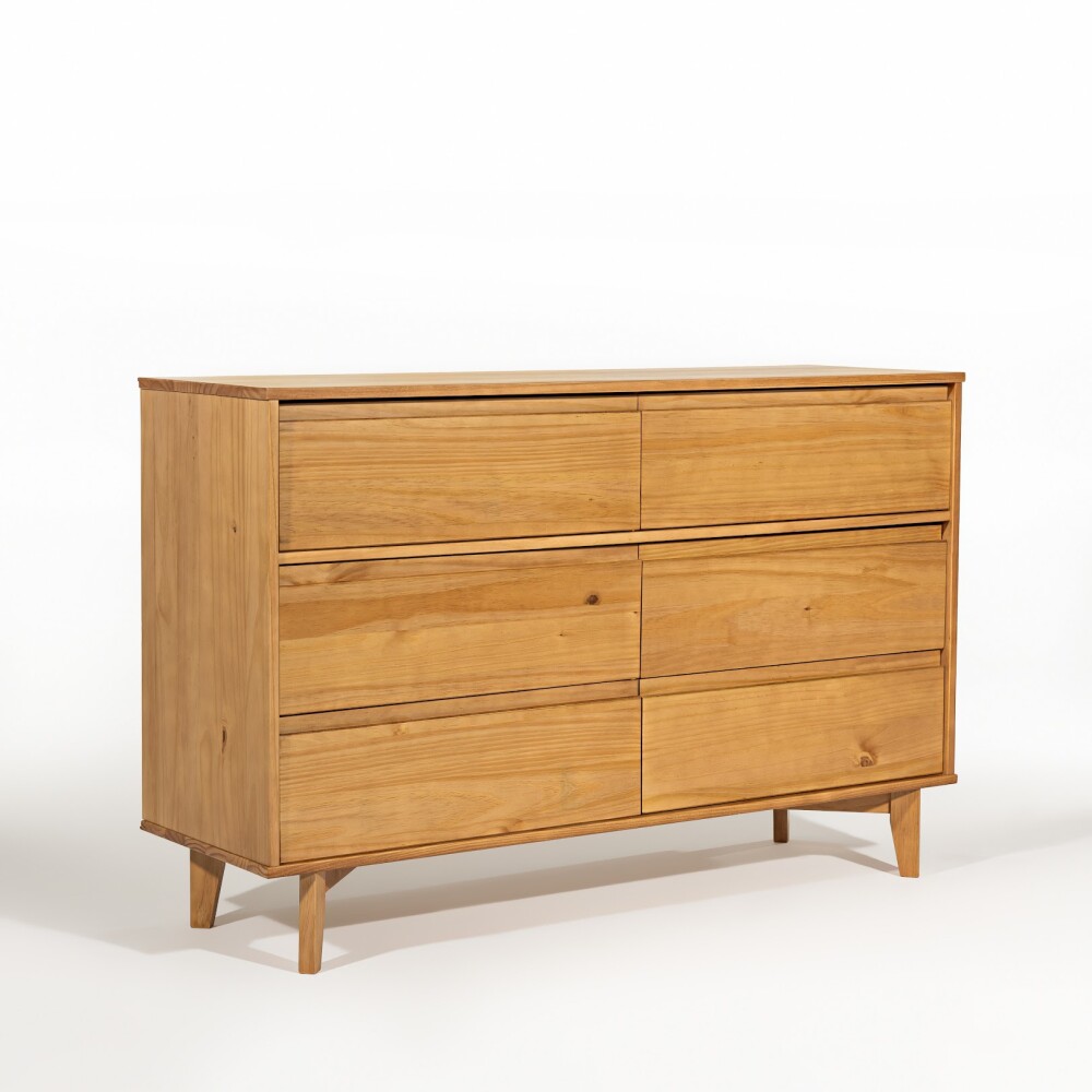 CÓMODA 6 CAJONES MADERA MACIZA DISEÑO MODERNO CÓMODA 6 CAJONES MADERA MACIZA DISEÑO MODERNO