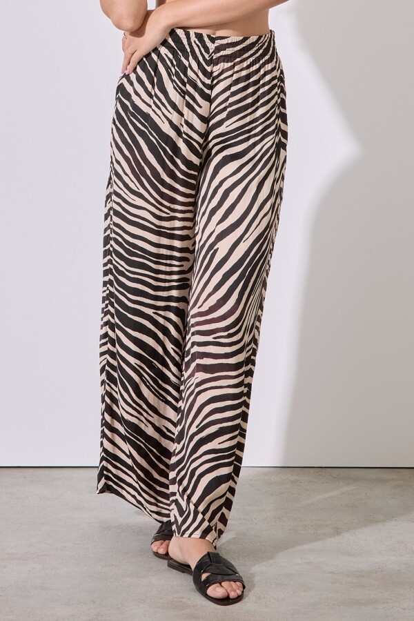 Palazzo Animal Print BEIGE/MULTI