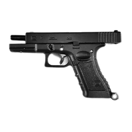 Llavero mini pistola Glock 17 6 balas Negro