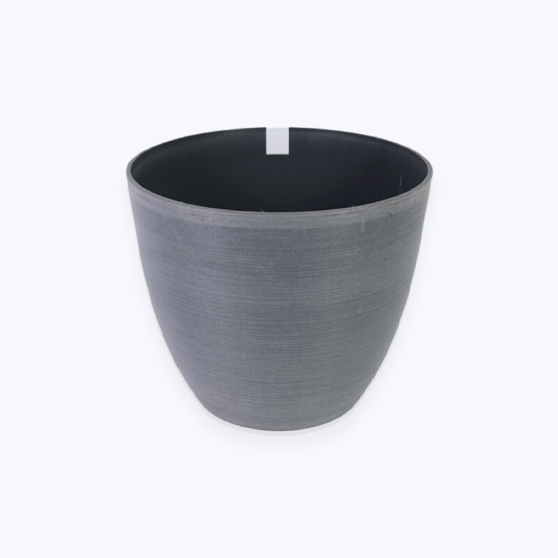 MACETERO PLAST GRIS 23X19CM Unica
