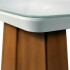 Mesa De Comedor Jade Rectangular 120x80 Cm Vidrio Moderna Blanco 1