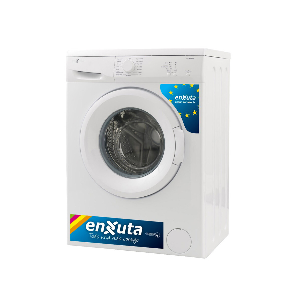 Lavarropas Enxuta Automático 6 Kg LENX765 - Blanco 