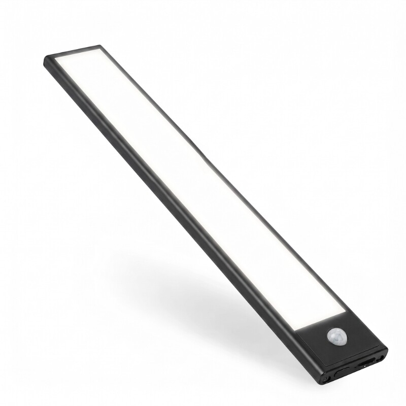 ARTEFACTO RECARGABLE MORAIS CON SENSOR DE MOVIMIENTO 40CM Lámpara Recargable Con Sensor De Movimiento Morais 40CM Negro