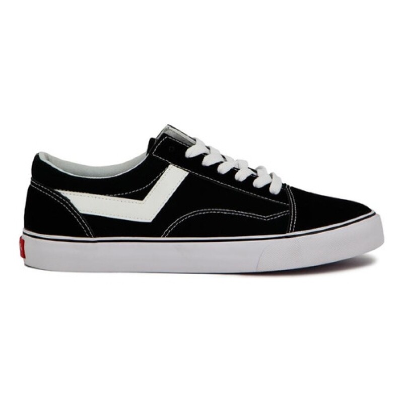 Championes Pony Casual Lona-Gamuza Unisex Negro Negro