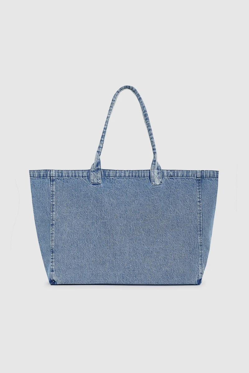 LEO DENIM TOTE Azul