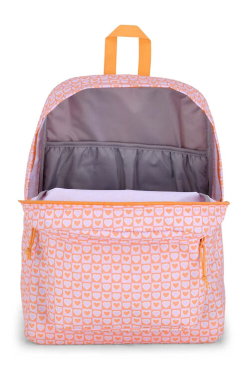 MOCHILA JANSPORT SUPERBREAK PLUS HYPED HEARTS PINK