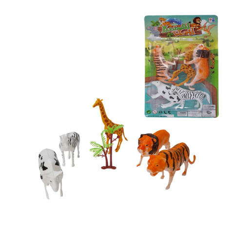 OUTLET Animales 5 pcs y palmera blíster 31*18.5*3.5 cm Outlet Animales 5 Pcs Y Palmera Blíster 31*18.5*3.5 Cm