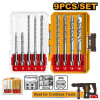 KIT 9PCS MECHAS PARA ROTOMARTILLO SDS PLUS INGCO AKDL30906 KIT 9PCS MECHAS PARA ROTOMARTILLO SDS PLUS INGCO AKDL30906