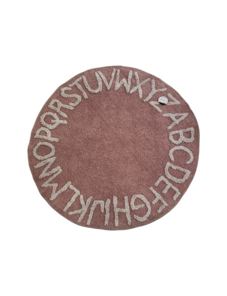 ALFOMBRA REDONDA POP 100CM ROSA LETRAS ALFOMBRA REDONDA POP 100CM ROSA LETRAS