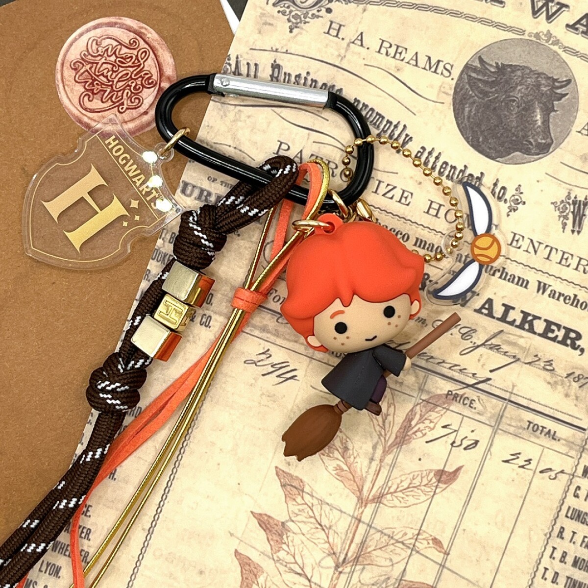 Llavero escoba Hogwarts - Ron 