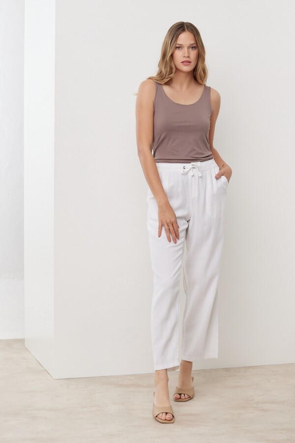 Pantalon Lino BLANCO