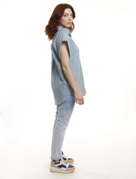 Camisa lisa verde agua