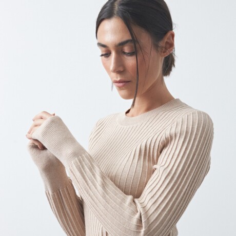 SWEATER LISE Beige Melange