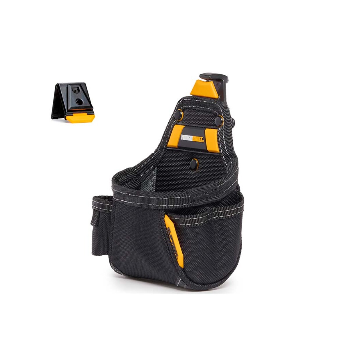 Cartuchera Bolsillo y Clip TB-CT-25 Toughbuilt - NEGRO-AMARILLO 