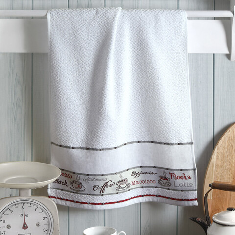 Repasador Jacquard para Bordar Dohler 45 cm x 70 cm 5198380 COFFEE BCO