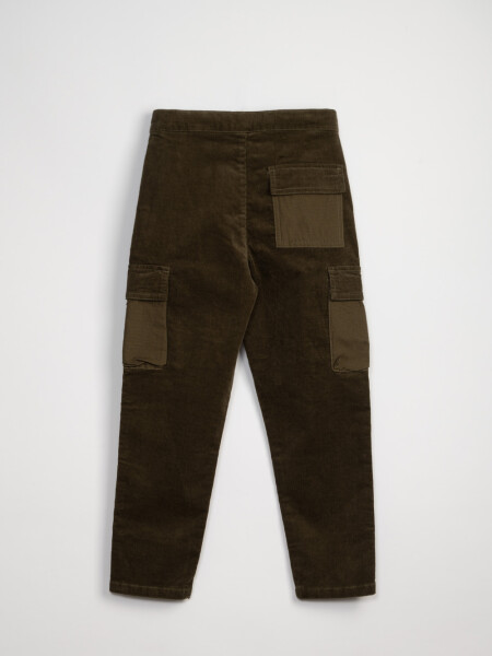 Pantalón cargo pana Verde