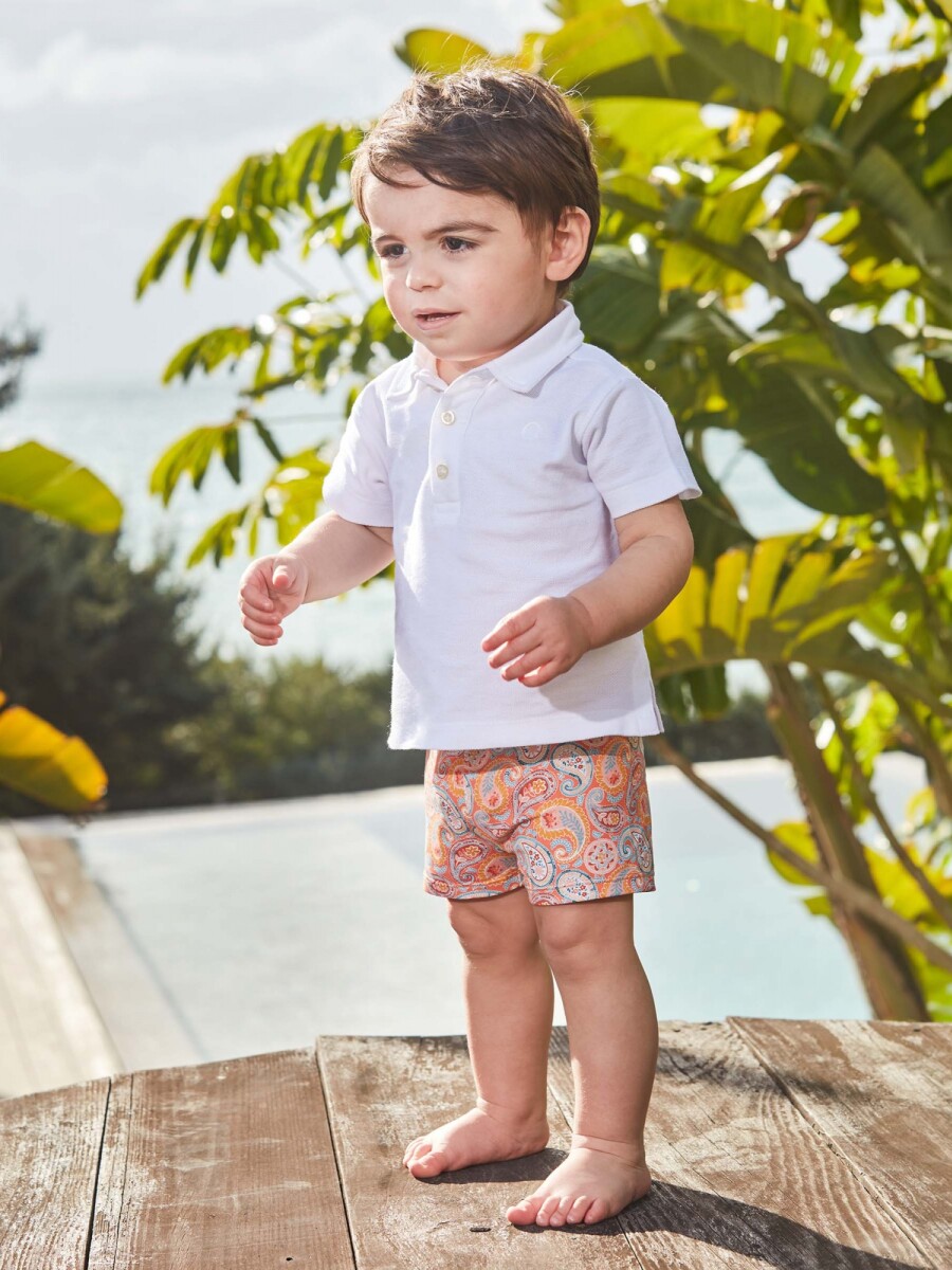 Bañador Estampado Paisley Gris