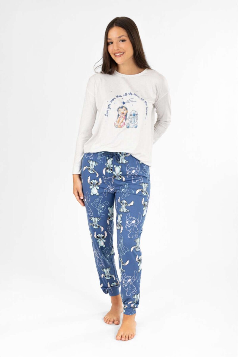 Pijama stitch illustration - Azul 