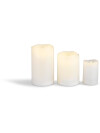 Vela pilar LED SOREN Ø8xA13cm blanco Vela pilar LED SOREN Ø8xA13cm blanco