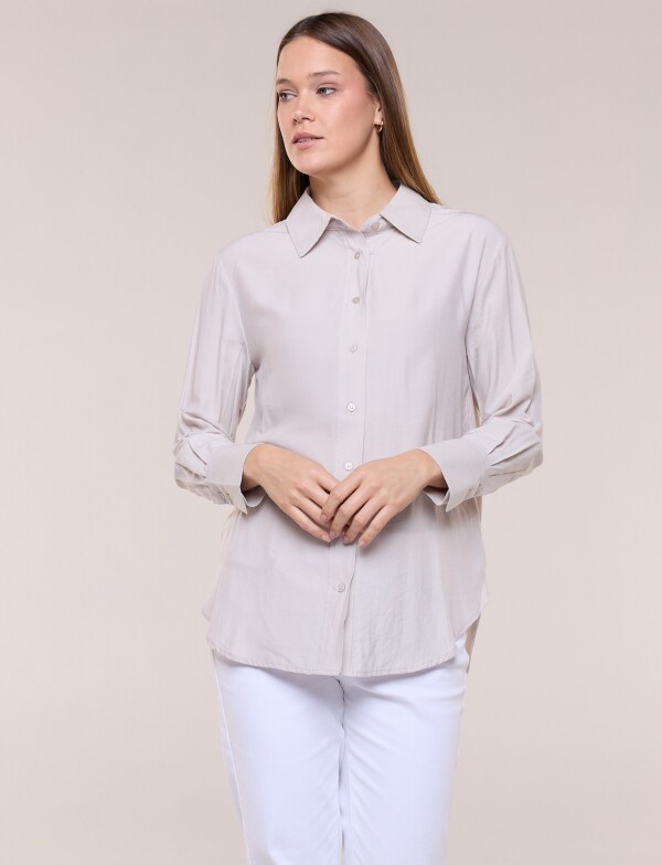 Camisa Casual BEIGE CLARO