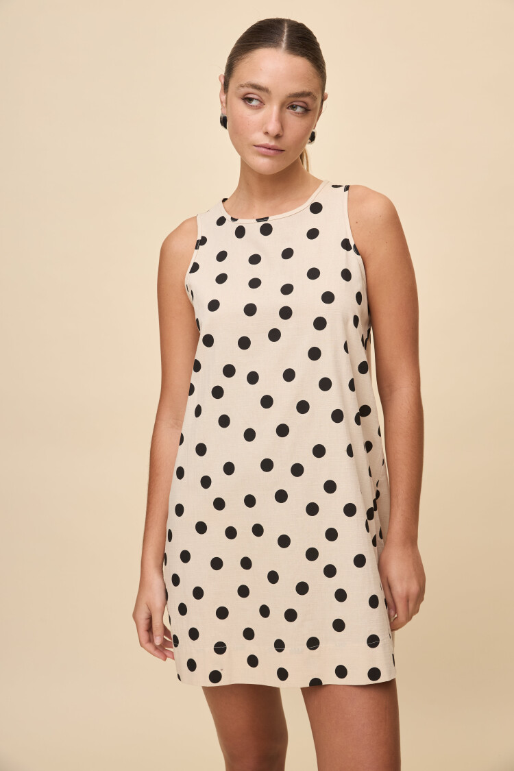 VESTIDO CRISTAL Beige