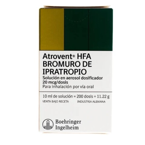 Atrovent Aerosol Boehringer Ingelheim 15 ml 300 Inhalaciones Atrovent Aerosol Boehringer Ingelheim 15 ml 300 Inhalaciones