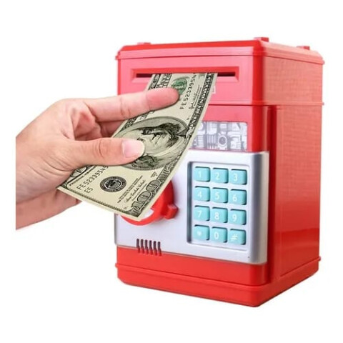 Alcancia Caja Fuerte Rojo