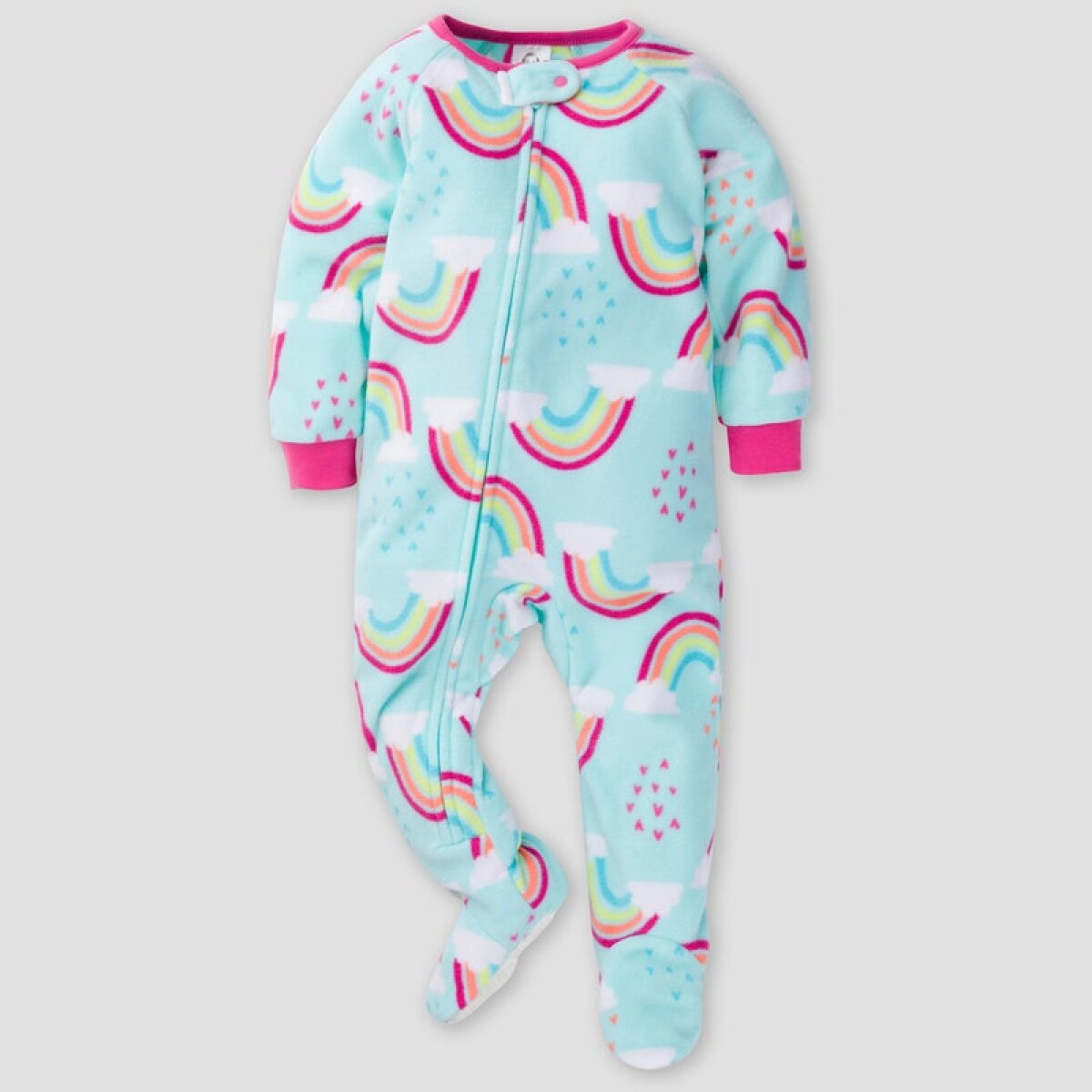 Enterito pijama polar con pie - rainbow 