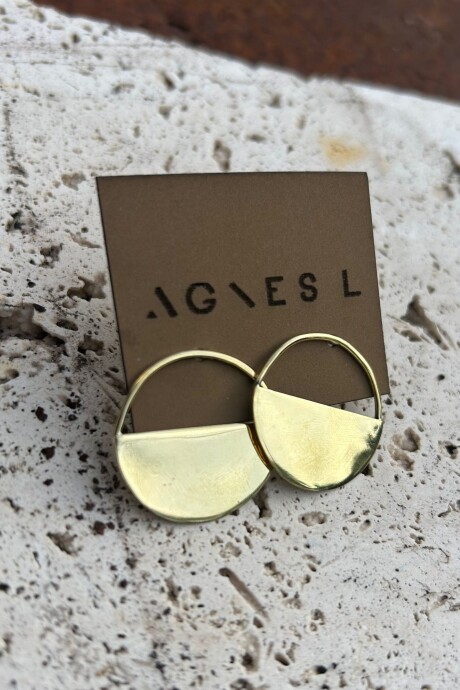 Medio Círculo Earrings Mini Bronce