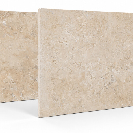 Revestimiento de Piedra Natural Travertino Ivory Filled and Honed 40.5x61cm Revestimiento de Piedra Natural Travertino Ivory Filled and Honed 40.5x61cm