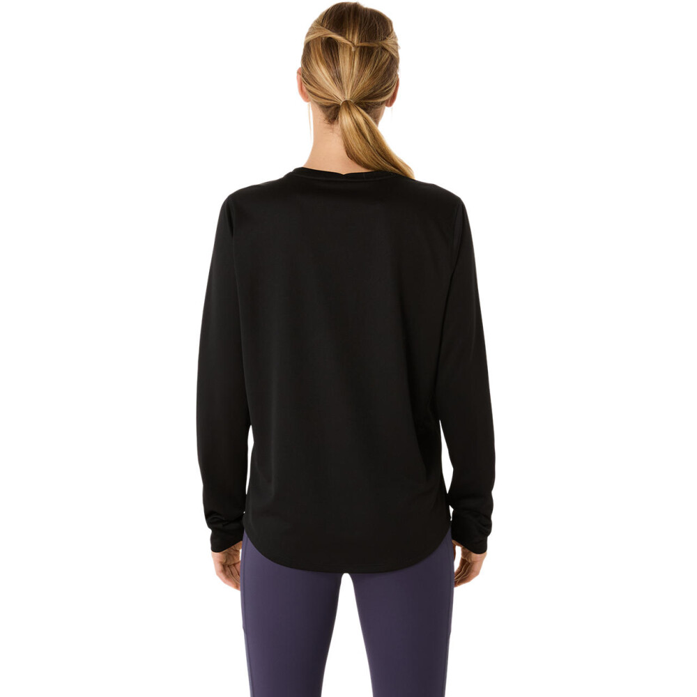 Polo Running Asics Silver LS Top Mujer Performance Black