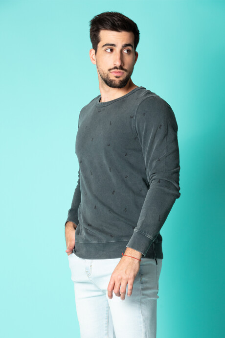 SWEATER HARRAN E23 RUSTY Gris Oscuro